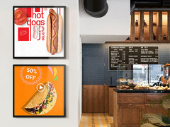 VETO Ultra Thin LCD Wi-Fi Hanging Double Side Display Design