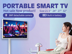 32 cala Android Smart Wireless DisplayEkran dotykowy z kamerą 5H 9H regulowany stojak