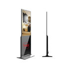 Free CMS LCD Advertising Digital Signage Shopping Mall Indoor Android Ultra Thin Floor Stand Vertical Totem