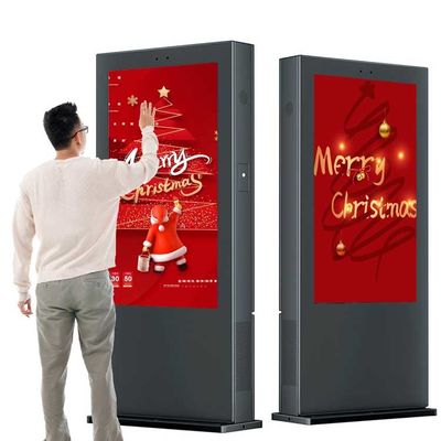 Jakość 55-calowy interaktywny zewnętrzny Digital Signage Totem Ultra Bright Waterproof fabryka