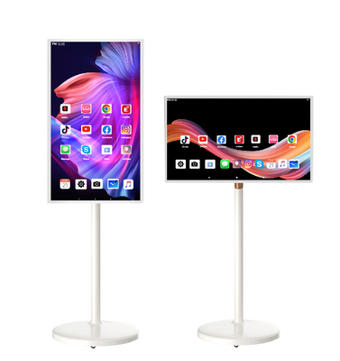 WETO Bezprzewodowy Przenośny Telewizor Długa żywotność baterii 32 cali Obrotowy Inteligentny Reklama Digital Signage