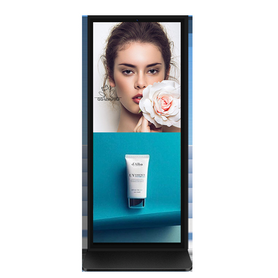 VETO 65 75 Inch Custom Size Full Screen Digital Signage 4k Wewnętrzny ekran LCD Kiosk Reklamowy Totem pionowy