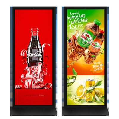 75 cali pełnoekranowy podłogowy standardowy kiosk cyfrowy 86 cali z rozdzielczością 4K