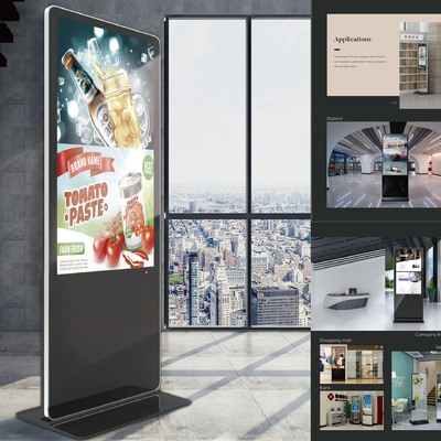 VETO 43-calowy stojący na podłodze kiosk reklamowy z 7*24 automatycznym odtwarzaczem mediów