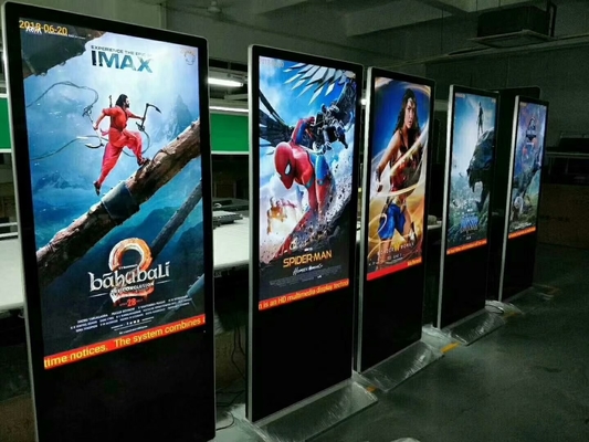 VETO 32-86 cali Totem w pomieszczeniach 500cd Jasność Android Digital Signage Media Player LCD Kiosk Reklamowy dla centrum handlowego