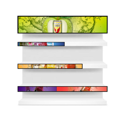 VETO 29 cali Bar LCD Display For Supermarket Shelves Ultra Wide Stretched Bar Screen HD Reklamowy odtwarzacz wideo