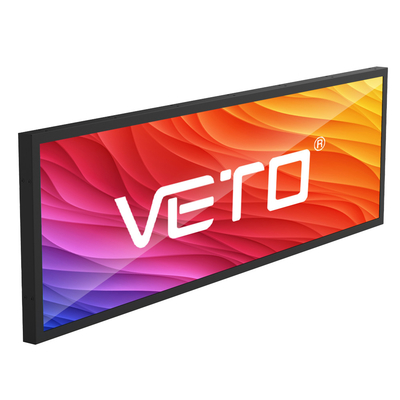 VETO 24 29 35 cali Wieszenie ścienne Android WIFI bar rozciągnięty lcd szeroki ultra półki krawędzi wyświetlacz dla sklepu detalicznego