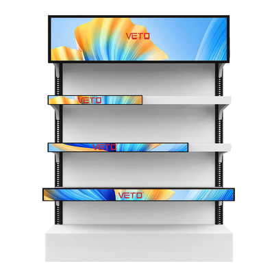 VETO 23.1 24 29 cali Na ścianie Digital Signage Bar rozciągnięty LCD Smart Shelf Edge Displays Supermarket Screen