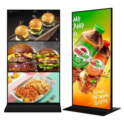 Jakość VETO 4K pełnoekranowy wyświetlacz reklamowy Android LCD o jasności 450 nit fabryka