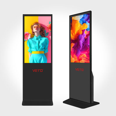 Jakość VETO 43-calowy stojący odtwarzacz reklamowy LCD Producent ultracienkich wyświetlaczy Digital Signage fabryka