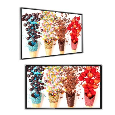 Wifi 1080P LCD Wall Mounted Digital Signage 75 Inch Full HD Picture Resolution