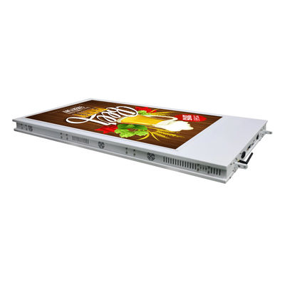 High brightness ultra thin digital advertising player dual screens window hanging double sided lcd display