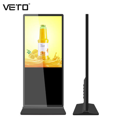 VETO 43-calowy płytka LCD podłogowa Android Video LCD Advertising Player Totem wewnętrzny